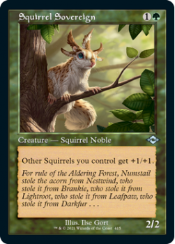 Squirrel Sovereign (Retro Frame) (Etched) - MODERN HORIZONS 2 - Magic the Gathering Single Card