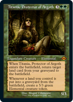 Titania, Protector of Argoth (Retro Frame) (FOIL) - MODERN HORIZONS 2 - Magic the Gathering Single Card