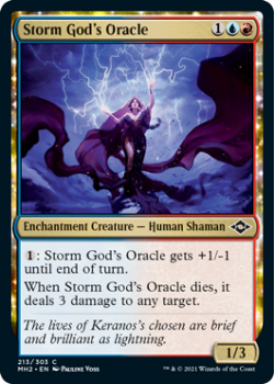 Storm God's Oracle (FOIL) - MODERN HORIZONS 2 - 213/303 - Magic the Gathering Single Card