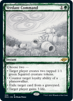 Verdant Command (Sketch) (FOIL) - MODERN HORIZONS 2 - 359 - Magic the Gathering Single Card