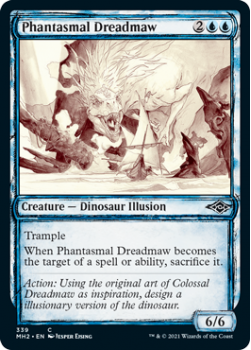 Phantasmal Dreadmaw (Sketch) - MODERN HORIZONS 2 - 339 - Magic the Gathering Single Card