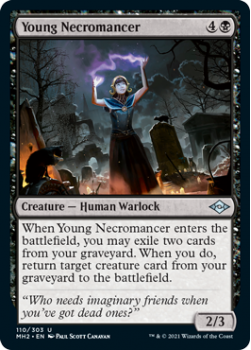Young Necromancer (FOIL) - MODERN HORIZONS 2 - 110/303 - Magic the Gathering Single Card