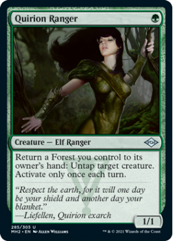 Quirion Ranger (Etched) - MODERN HORIZONS 2 - 285/303 - Magic the Gathering Single Card