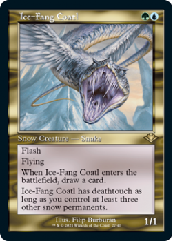 Ice-Fang Coatl (Retro Frame) (FOIL) - Modern Horizons - Magic the Gathering Single Card