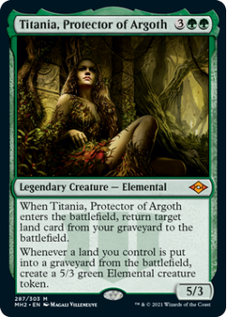 Titania, Protector of Argoth (Etched) - MODERN HORIZONS 2 - 287/303 - Magic the Gathering Single Card