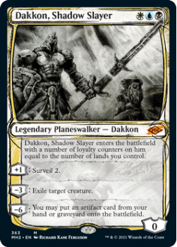 Dakkon, Shadow Slayer (Sketch) (FOIL) - MODERN HORIZONS 2 - 363 - Magic the Gathering Single Card