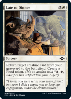 Late to Dinner (FOIL) - MODERN HORIZONS 2 - 019/303 - Magic the Gathering Single Card