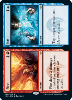Fire // Ice (Etched) - MODERN HORIZONS 2 - 290/303 - Magic the Gathering Single Card