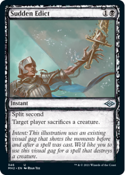 Sudden Edict (Sketch) (FOIL) - MODERN HORIZONS 2 - 346 - Magic the Gathering Single Card
