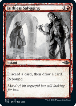 Faithless Salvaging (Sketch) (FOIL) - MODERN HORIZONS 2 - 349 - Magic the Gathering Single Card