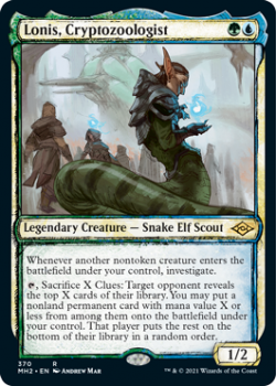 Lonis, Cryptozoologist (Sketch) (FOIL) - MODERN HORIZONS 2 - 370 - Magic the Gathering Single Card