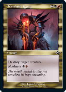 Terminal Agony (Retro Frame) (Etched) - MODERN HORIZONS 2 - Magic the Gathering Single Card