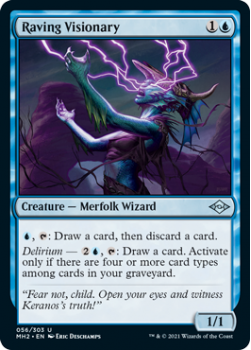 Raving Visionary (FOIL) - MODERN HORIZONS 2 - 056/303 - Magic the Gathering Single Card