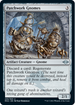 Patchwork Gnomes (Etched) - MODERN HORIZONS 2 - 299/303 - Magic the Gathering Single Card