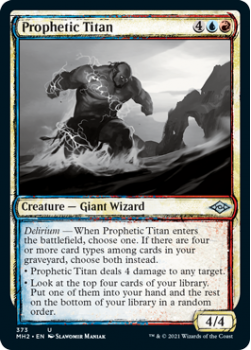 Prophetic Titan (Sketch) - MODERN HORIZONS 2 - 373 - Magic the Gathering Single Card