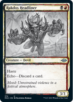 Rakdos Headliner (Sketch) - MODERN HORIZONS 2 - 374 - Magic the Gathering Single Card