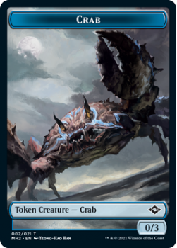 Crab Token // Treasure Token - Double Sided Tokens (FOIL) - MODERN HORIZONS 2 - Magic the Gathering Single Card