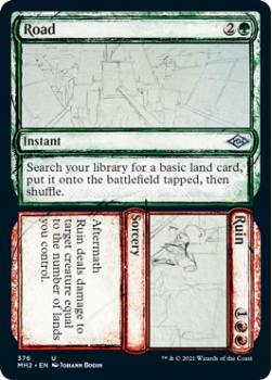 Road /// Ruin (Sketch) (FOIL) - MODERN HORIZONS 2 - 376 - Magic the Gathering Single Card