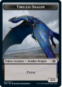Timeless Dragon Token // Clue Token - Double Sided Tokens (FOIL) - MODERN HORIZONS 2 - Magic the Gathering Single Card
