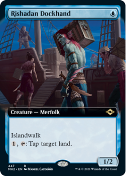 Rishadan Dockhand (BORDERLESS) (FOIL) - MODERN HORIZONS 2 - 447 - Magic the Gathering Single Card