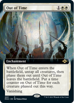 Out of Time (BORDERLESS) (FOIL) - MODERN HORIZONS 2 - 442 - Magic the Gathering Single Card