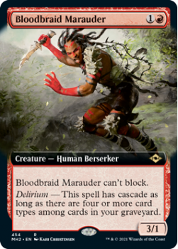 Bloodbraid Marauder (BORDERLESS) (FOIL) - MODERN HORIZONS 2 - 454 - Magic the Gathering Single Card