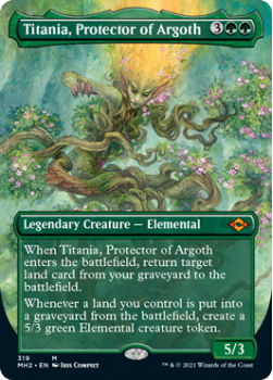 Titania, Protector of Argoth (BORDERLESS) - MODERN HORIZONS 2 - 319 - Magic the Gathering Single Card