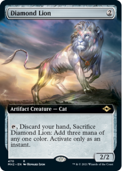 Diamond Lion (BORDERLESS) - MODERN HORIZONS 2 - 470 - Magic the Gathering Single Card