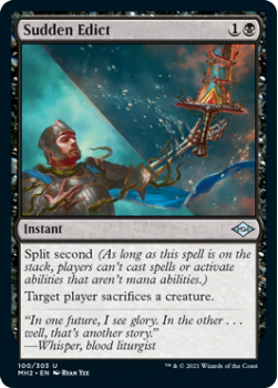 Sudden Edict (FOIL) - MODERN HORIZONS 2 - 100/303 - Magic the Gathering Single Card
