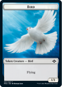 Bird Token // Food Token - Double Sided Tokens (FOIL) - MODERN HORIZONS 2 - Magic the Gathering Single Card