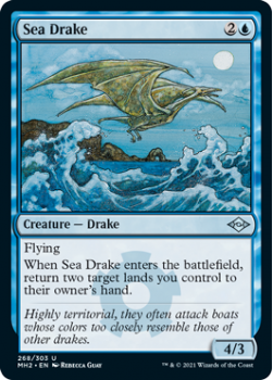 Sea Drake (Etched) - MODERN HORIZONS 2 - 268/303 - Magic the Gathering Single Card