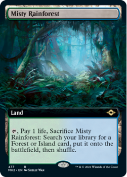 Misty Rainforest (BORDERLESS) - MODERN HORIZONS 2 - 477 - Magic the Gathering Single Card