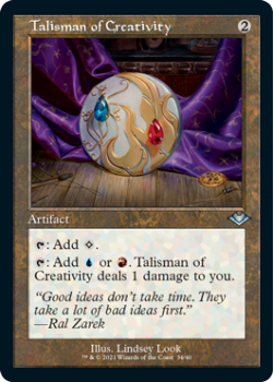 Talisman of Creativity (Retro Frame) (FOIL) - Modern Horizons - Magic the Gathering Single Card