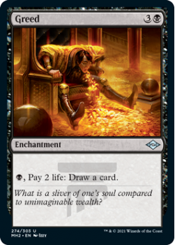 Greed - MODERN HORIZONS 2 - 274/303 - Magic the Gathering Single Card