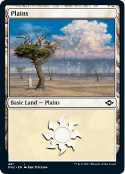 Plains (Etched) - MODERN HORIZONS 2 - 481 - Magic the Gathering Single Card