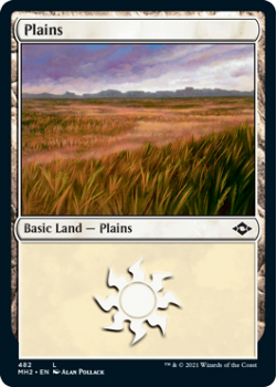 Plains (Etched) - MODERN HORIZONS 2 - 482 - Magic the Gathering Single Card