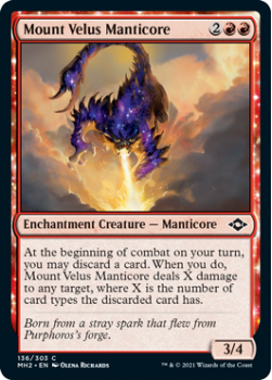 Mount Velus Manticore (FOIL) - MODERN HORIZONS 2 - 136/303 - Magic the Gathering Single Card
