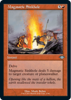 Magmatic Sinkhole (Retro Frame) (FOIL) - Modern Horizons - Magic the Gathering Single Card