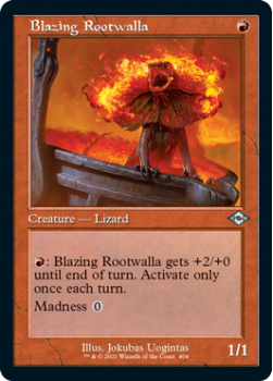 Blazing Rootwalla (Retro Frame) (FOIL) - MODERN HORIZONS 2 - Magic the Gathering Single Card