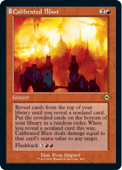 Calibrated Blast (Retro Frame) (FOIL) - MODERN HORIZONS 2 - Magic the Gathering Single Card