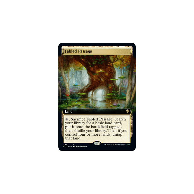 Fabled Passage Borderless Throne Of Eldraine 391 269 Magic The Gathering Single Card