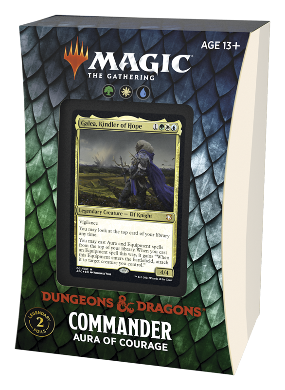 Magic The Gathering Dungeons Dragons Adventures In The Forgotten Realms Commander Deck Aura Of Courage Magic: The Gathering - Commander 2022 - Exquisite Invention Review