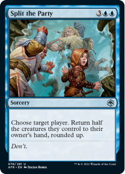 Split the Party - ADVENTURES IN THE FORGOTTEN REALMS - 076/281 - Magic the Gathering Single Card