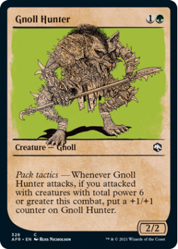 Gnoll Hunter (Showcase) (FOIL) - MAGIC SET NAME - 326 - Magic the Gathering Single Card