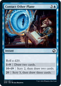 Contact Other Plane - ADVENTURES IN THE FORGOTTEN REALMS - 052/281 - Magic the Gathering Single Card