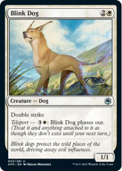 Blink Dog - ADVENTURES IN THE FORGOTTEN REALMS - 003/281 - Magic the Gathering Single Card