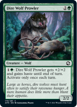 Dire Wolf Prowler - ADVENTURES IN THE FORGOTTEN REALMS - 179/281 - Magic the Gathering Single Card