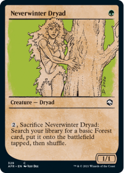 Neverwinter Dryad (Showcase) - MAGIC SET NAME - 329 - Magic the Gathering Single Card