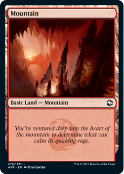Mountain (FOIL) - ADVENTURES IN THE FORGOTTEN REALMS - 276/281 - Magic the Gathering Single Card