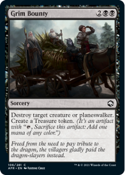 Grim Bounty - ADVENTURES IN THE FORGOTTEN REALMS - 106/281 - Magic the Gathering Single Card